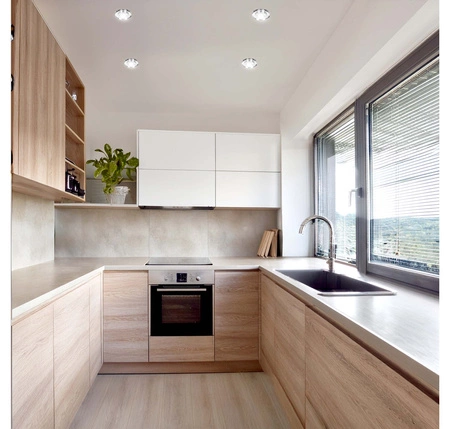 Zestaw 6x Oprawa Halogenowa Szklana LX- 7002 Lustrzana Okrągła + Żarówka GU10 2,5W biała neutralna LEDLUX