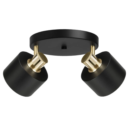 Lampa Sufitowa Żyrandol Plafon Czarna złota E27 Nowoczesna LED LX-1434