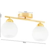 Lampa Sufitowa LX- 1409 Złota 2x E27 LEDLUX