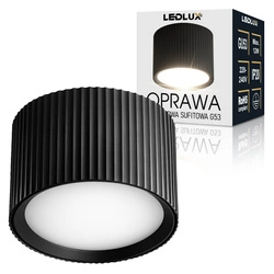 OPRAWA NATYNKOWA Sufitowa HALOGENOWA TUBA LED GX53 Walec SPOT Nowoczesna OPN-013  BLACK
