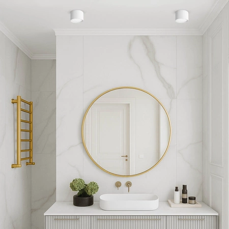 OPRAWA NATYNKOWA Sufitowa HALOGENOWA TUBA LED GX53 Walec SPOT Nowoczesna OPN-013 WHITE