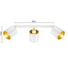 Lampa Sufitowa LX- 1384 Biała + Złoto 3x E27 LEDLUX