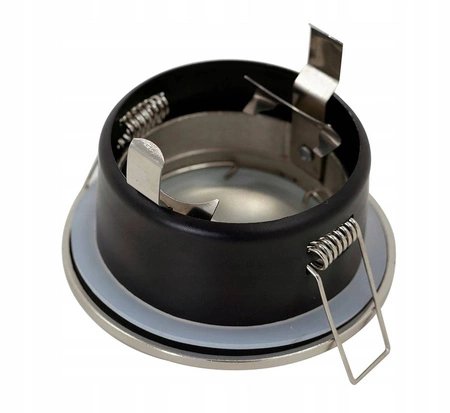 Zestaw Oprawa Halogenowa Hermetyczna D-06 CHROM + Żarówka GU10 1,5W biała zimna LEDLUX