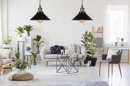 Lampa Wisząca PT- 628 Czarna 1x E27 LEDLUX