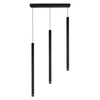 Lampa Sufitowa Wisząca Plafon Żyrandol Tuba Sopel Czarna 3x G9 Modern LX-1166 LEDLUX