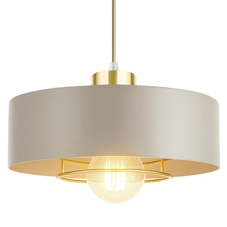 Lampa Wisząca Sufitowa Plafon Żyrandol Beżowa Ecru Kaszmir Loft Edison LX1187