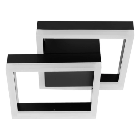 Lampa Sufitowa Wisząca LED Dwa Kwadraty LX- 933 32W Czarna biała neutralna LEDLUX