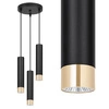 Lampa Wisząca LX-1414 Czarna + Złoto 3x GU10 LEDLUX