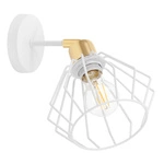 Kinkiet Lampa Ścienna LX- 1366 Biały+ Złoty 1x E27 LEDLUX