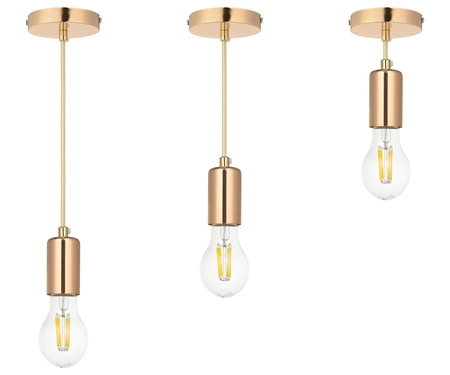 Lampa Wisząca LX- 1304 Złota 1x E27 LEDLUX