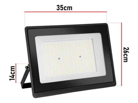 Halogen LED naświetlacz lampa 200W 20000lm Premium reflektor zewnętrzny biała neutralna LEDLUX