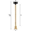 Lampa WISZĄCA sufitowa Oprawa żarówki Lina konopna BOHO 90cm SZNUR jutowy LX1435
