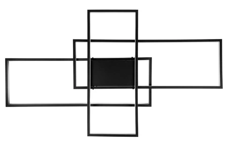 Lampa Sufitowa Wisząca LED Geometryczna LX- 920 90W Czarna biała neutralna LEDLUX