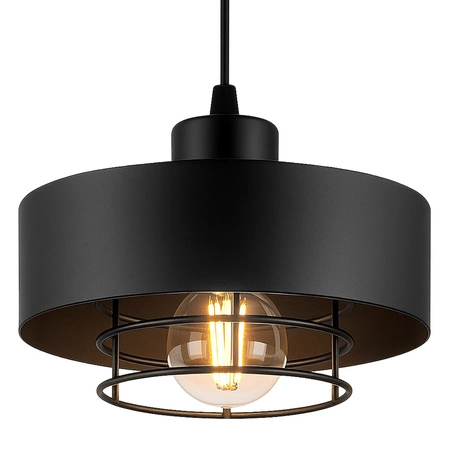 Lampa Wisząca LX- 1185 Czarna 3x E27 LEDLUX