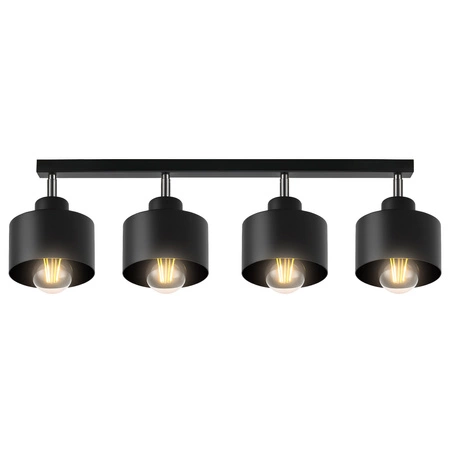 Lampa Sufitowa LX- 1195 Czarna 4x E27 LEDLUX