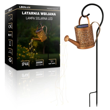 LAMPA SOLARNA KONEWKA SOLAR OGRODOWA DEKORACYJNA do OGRODU Latarnia Wbijana LSOL-054 LEDLUX