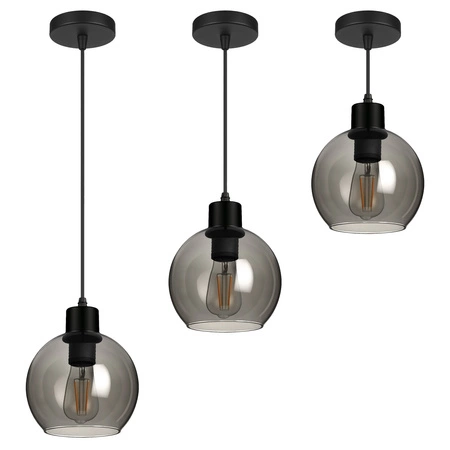 Lampa Wisząca LX- 1136 Czarna 1x E27 LEDLUX