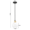 Lampa Wisząca LX-1349 Czarna + Złota 1x E27 LEDLUX