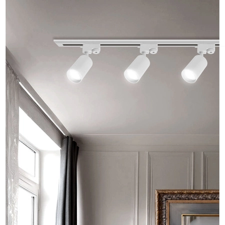 Zestaw Szyna Oświetleniowa Listwa 2m Biała + 4x Reflektor Szynowy Spot Biała LEDLUX