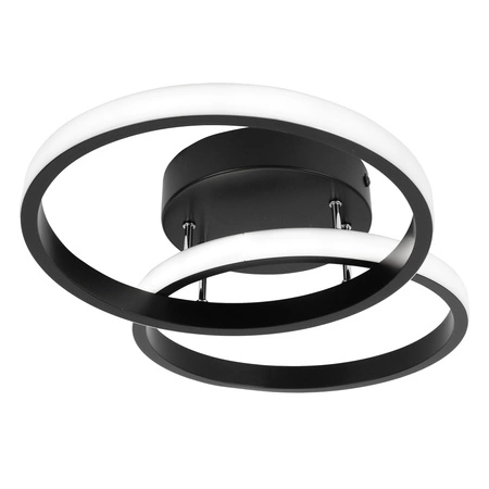 Lampa Sufitowa Wisząca LED Dwa Koła LX- 935 22W Czarna 3000-6000K LEDLUX