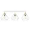 Lampa Sufitowa LX- 1372 Biała+ Złoto 3x E27 LEDLUX
