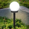 4x Lampa Solarna LED biała kula 10cm LSOL-001 LEDLUX