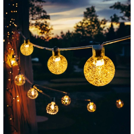 Girlanda Solarna 11,6m 100 LED Kulki Dekoracja Ogrodu Oświetlenie Zewnętrzne LSOL-039 LEDLUX