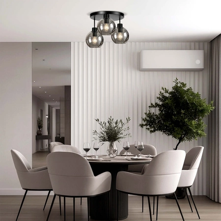 Lampa Sufitowa LX- 1131 Czarna 3x E27 LEDLUX