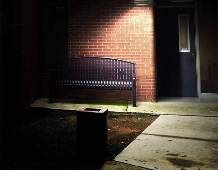 Kinkiet Ogrodowy Lampa Elewacyjna Zewnętrzna LX- 9210 Srebrny LEDLUX