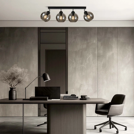 Lampa Sufitowa LX- 1194 Czarna 4x E27 LEDLUX