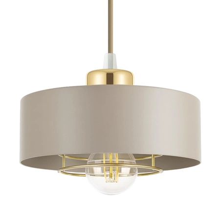 Lampa Wisząca Sufitowa Plafon Żyrandol Beżowa Ecru Kaszmir Loft Edison LX1186