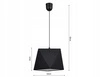 Lampa Wisząca LX- 1002 Czarna 1x E27 LEDLUX
