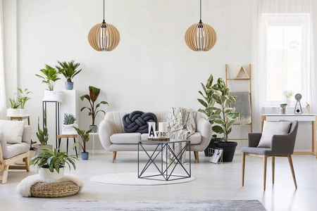 Lampa Sufitowa LX- 1262 Drewniana 1x E27 LEDLUX