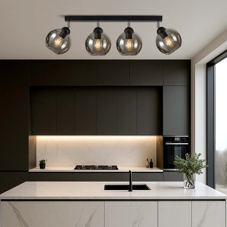 Lampa Sufitowa LX- 1194 Czarna 4x E27 LEDLUX