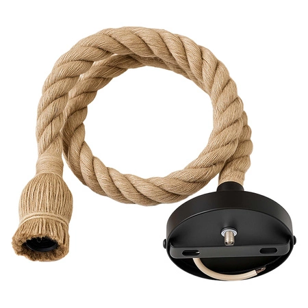 Lampa WISZĄCA sufitowa Oprawa żarówki Lina konopna BOHO 90cm SZNUR jutowy LX1435