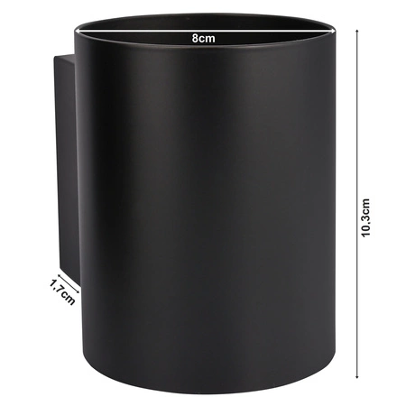 Kinkiet Lampa Ścienna LX- 17507 Czarny 1x G9 LEDLUX