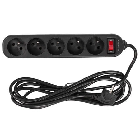 PRZEDŁUŻACZ listwa zasilająca 10m 5 gniazd LEDLUX