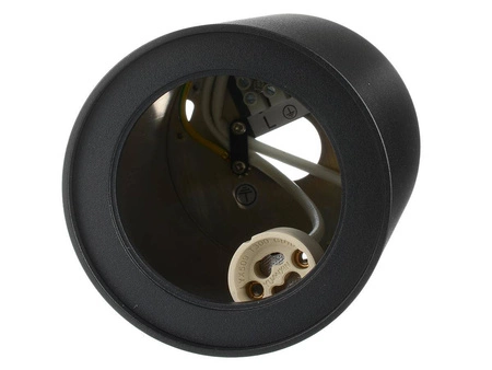 Zestaw Oprawa Sufitowa Natynkowa LX- 63 Czarna + Żarówka GU10 7,5W biała zimna LEDLUX