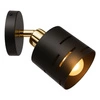 Kinkiet ścienny lampa sufitowa 2w1 E27 czarny złoty nowoczesny wewnętrzny LX1432