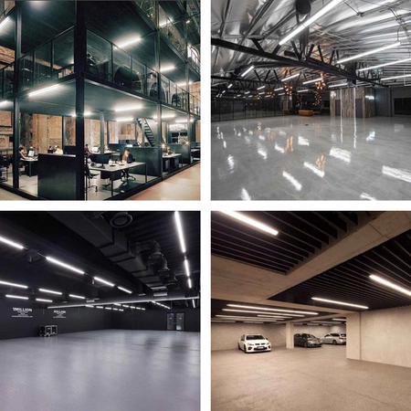 Plafon Lampa Sufitowa Panel SLIM 50W 150cm CZARNY NW LEDLUX