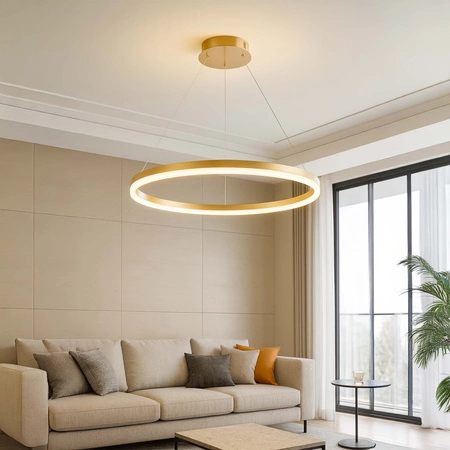 Lampa Sufitowa LED Wisząca nowoczesna żyrandol plafon 52W CCT 3 Barwy Pilot LX959