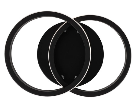 Lampa Sufitowa Wisząca LED Dwa Koła LX- 937 18W Czarna 4000K LEDLUX