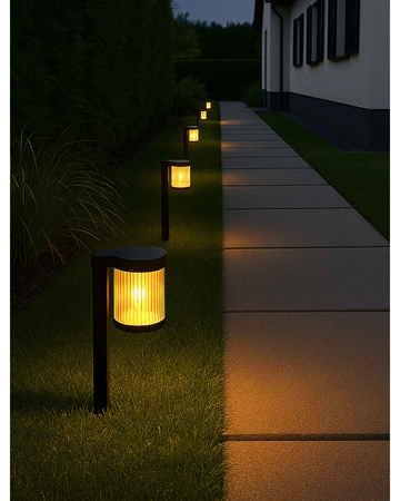 Lampa solarna Ogrodowa wbijana Stojąca LED słupek ogrodowy latarnia LSOL-060