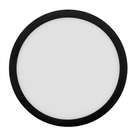 Panel LED natynkowy 18W NW czarny 17,5cm Plafon lampa sufitowa koło LEDLUX