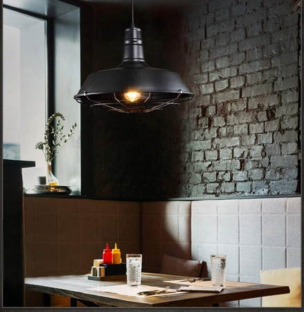 Lampa Wisząca PT-624 Czarna 1x E27 LEDLUX