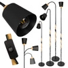 Lampa Podłogowa Czarna Regulowana, Klosz E27 na Elastycznym Ramieniu LPD-004 E27 LEDLUX
