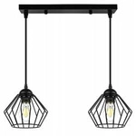 Lampa Wisząca LX- 1046 Czarna 2x E27 LEDLUX