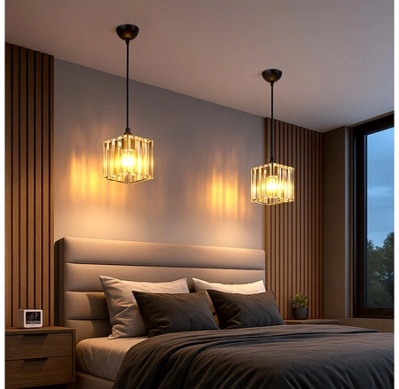 Lampa Wisząca LX- 1190 Czarna 1x E27 LEDLUX