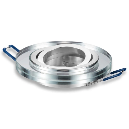 Oprawa halogenowa podtynkowa LED Gu10 Szklana Lustrzana KRYSZTAŁ regulowana CT-6003 CLEAR LEDLUX