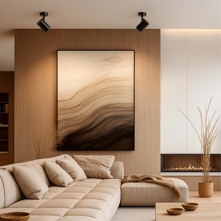 LAMPA SUFITOWA 1xGU10 czarna regulowana SPOT oprawa halogenowa natynkowa OPN-001 1x GU10 BLACK